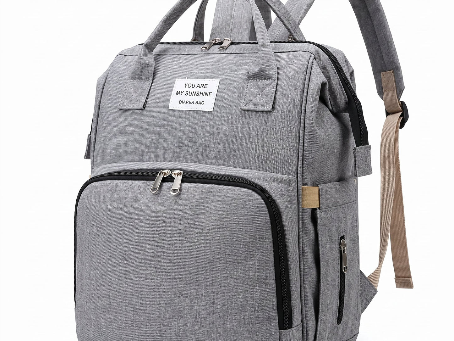 Large Capacity Mommy Diaper Bag with Changing Mat Baby Nursing Backpack - Convenient Nappy Milk Bottle Carrier for Mother